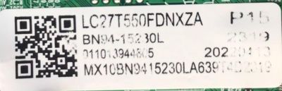 MAIN PARA MONITOR SAMSUNG / NUMERO DE PARTE BN94-15230L / BN41-02779B / BN97-16594B / BN9415230L / 15230L / NUMERO DE PANEL CY-PT270BNAV1H / MODELO LC27T550FDNXZA AA02 - Imagen 3